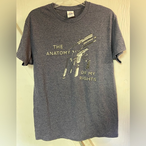 Delta pro weight grey 2nd amendment short sleeve crew neck tshirt mens medium - Picture 2 of 5